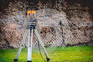 Total station theodolite archaeology engineering and construction tool