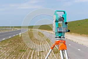 Total station or theodolite photo