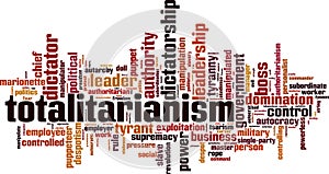 Totalitarianism word cloud