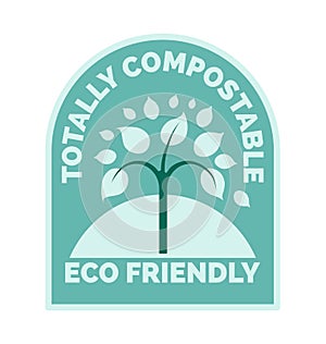 Totally compostable eco friendly product, label