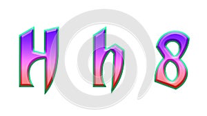 Totally gothic font fonts gradient sans serif alphabet letters calligraphy letter typeface typography unique