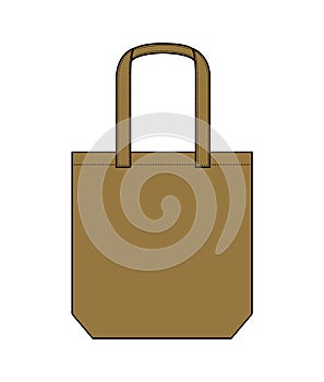 Tote bag , shopping bag , eco bag template illustration