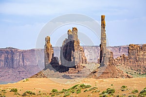 Totem Pole Butte in Monument valley