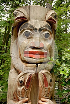 Totem Pole detail, Alberta Canada