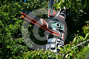 Totem Pole Detail Victoria, BC, Canada