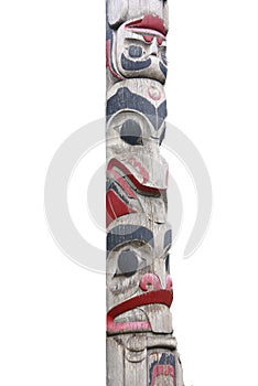 Totem pole, isolated