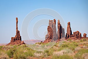 Totem Pole and Pinnacles