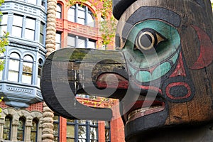 Totem Pole in Pioneer Square, Seattle