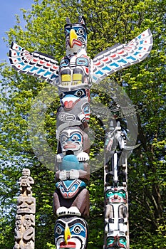 Totem Pole in Stanley Park