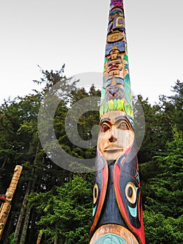Totem poles in Sitka, Alaska National Historical Park photo