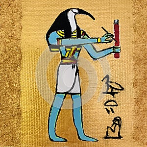 Toth God. Thoth is the Ancient Egyptian god of knowledge and wisdom.