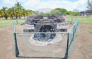 The Totonac ruins of Cempoala, Veracruz, Mexico, once visited by Hernan Cortes