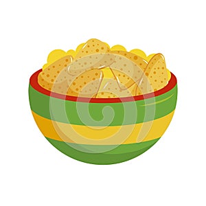 Totopos. mexican tacos vector