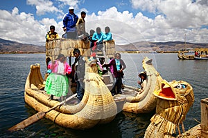 Totora boat, Peru