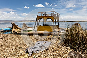 Totora boat , Peru