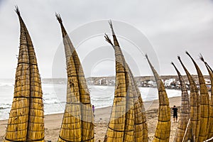 Totora horses (caballito de totora) photo