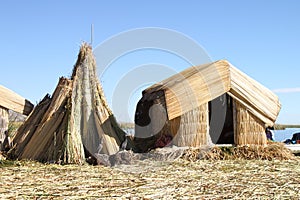 Totora island, Peru photo