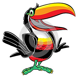 Toucan cartoon illustration