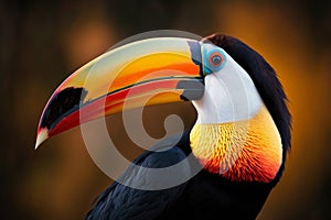 Toucan close up portrait