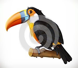 Toucan. Vector icon photo