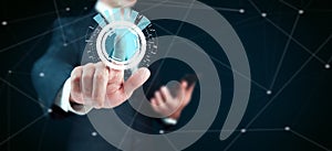 Touch button inerface illustration