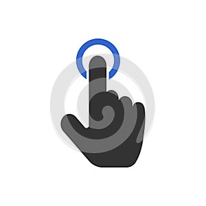 Touch, click icon design photo