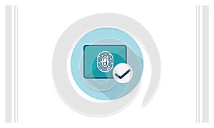 Touch flat icon vector template, Technology design icon concepts, Creative design