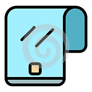 Touch flex screen icon color outline vector