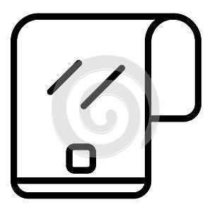 Touch flex screen icon, outline style