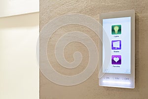 Touch pad in intelligent house