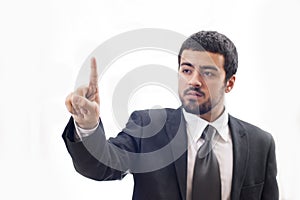 Touch Screen business man