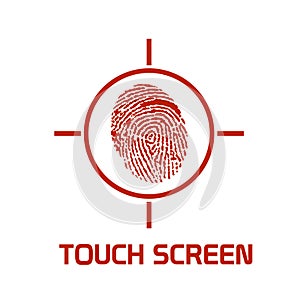 Touch screen enhanced symbol