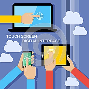 Touch screen gadgets