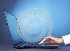 Touch screen graph on computer