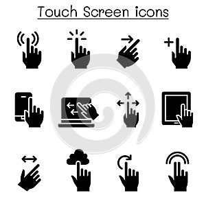 Touch screen icon set photo