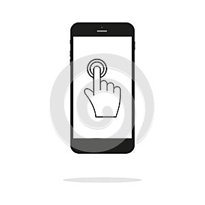 Touch screen,icon vector for web,mobile and print