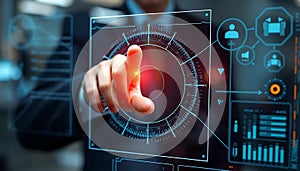 Touch screen interface, digital technology, user interface, touch screen, technology Generative AI