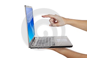 Touch screen laptop