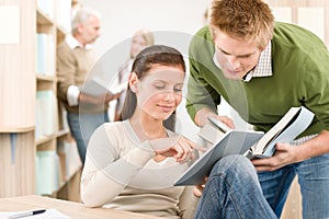 Touch screen tablet computer - students in library