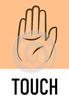 Touch sense icon