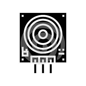 touch sensor module glyph icon vector illustration photo