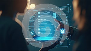 Touching the Future: Interactive Futuristic Interface in Hand