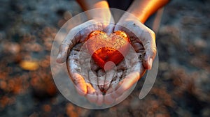 Love in Hand: A Heartfelt Donation Gesture photo
