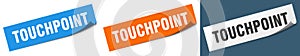 touchpoint banner. touchpoint speech bubble label set.