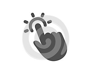 Touchpoint icon. Click here sign. Vector