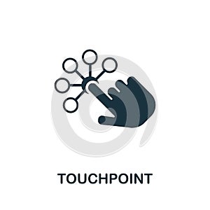 Touchpoint icon symbol. Creative sign from icons collection. Filled flat Touchpoint icon for computer and mobile