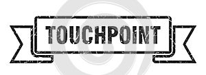 touchpoint ribbon. touchpoint grunge band sign.