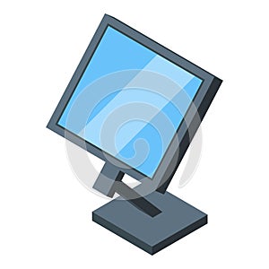 Touchscreen icon isometric vector. Hand system