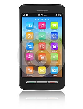 Touchscreen smartphone