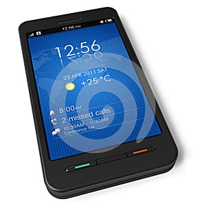 Touchscreen smartphone